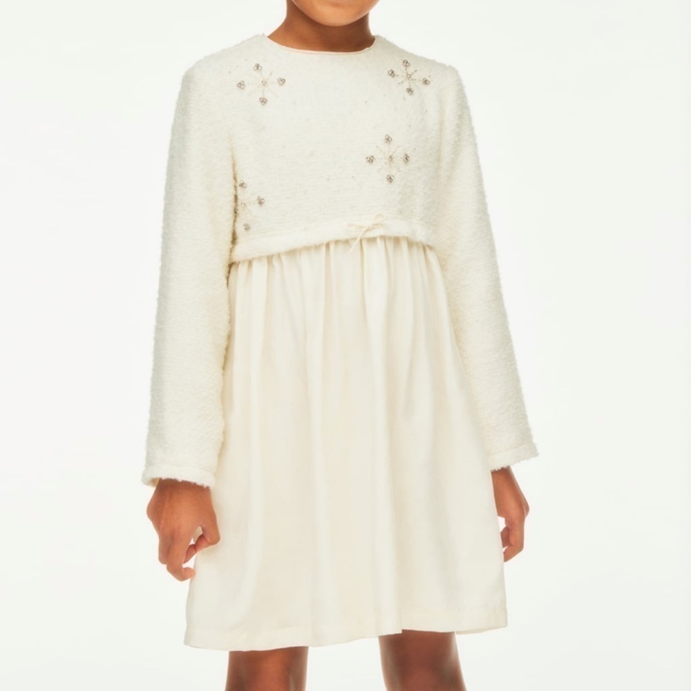 Zara Embroidered Yoke Dress Limited Edition